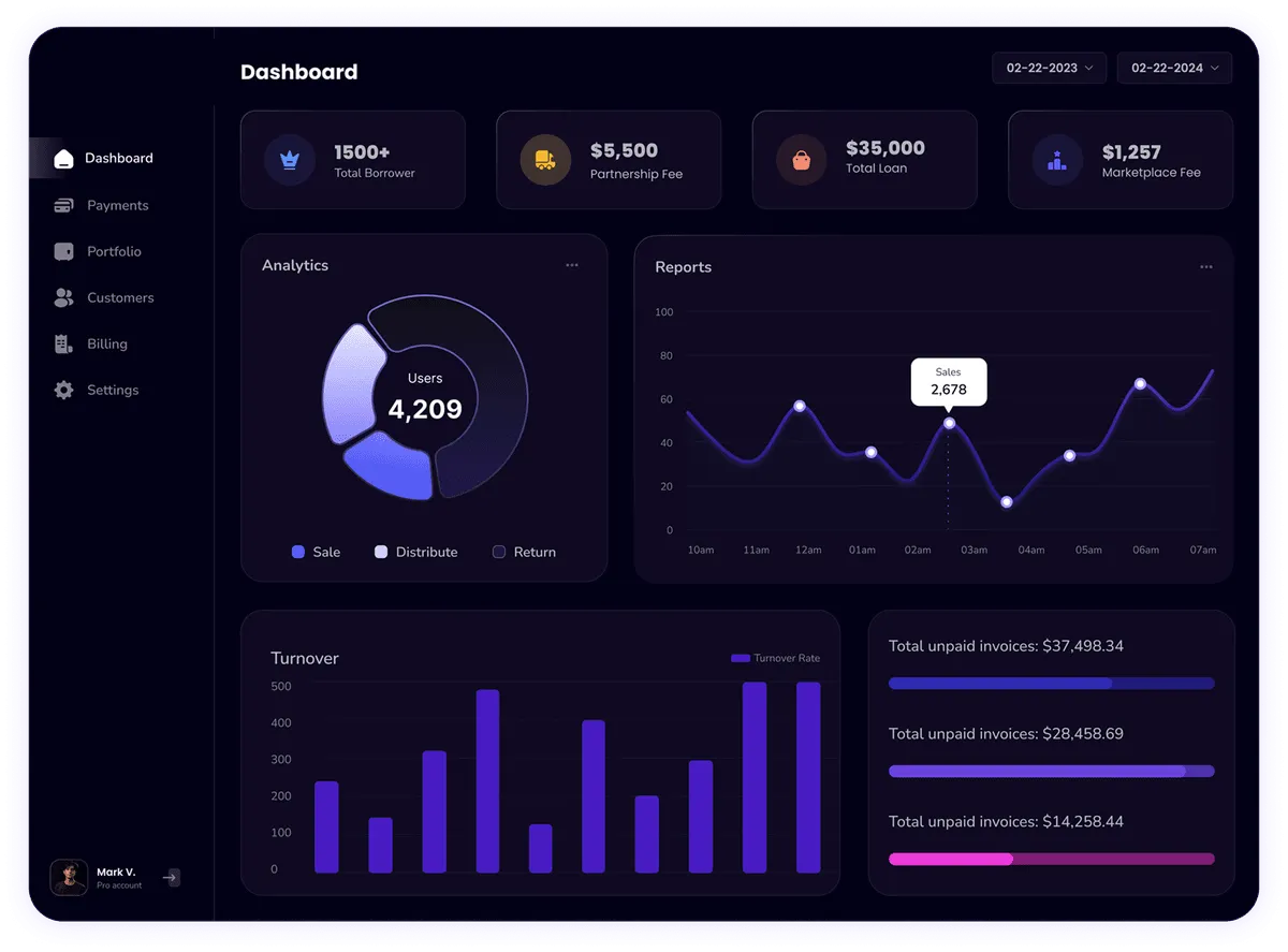 Billionaire Barber Studio Dashboard